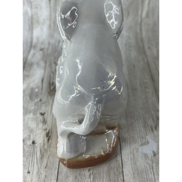 7” Vintage Ceramic Elephant Figurine with Baby Made in Brazil Good Luck Money - Picture 8 of 12